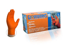 Orange Nitrile Gloves